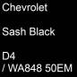 Preview: Chevrolet, Sash Black, D4 / WA848 50EM.